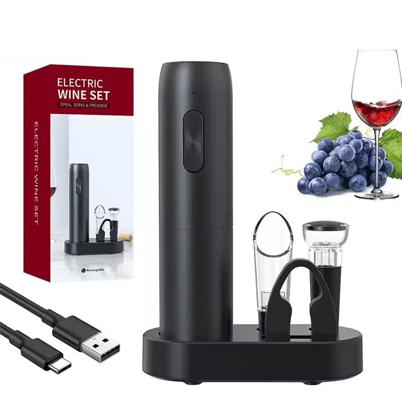 Set Abridor de Vino Eléctrico - Hogar - Total